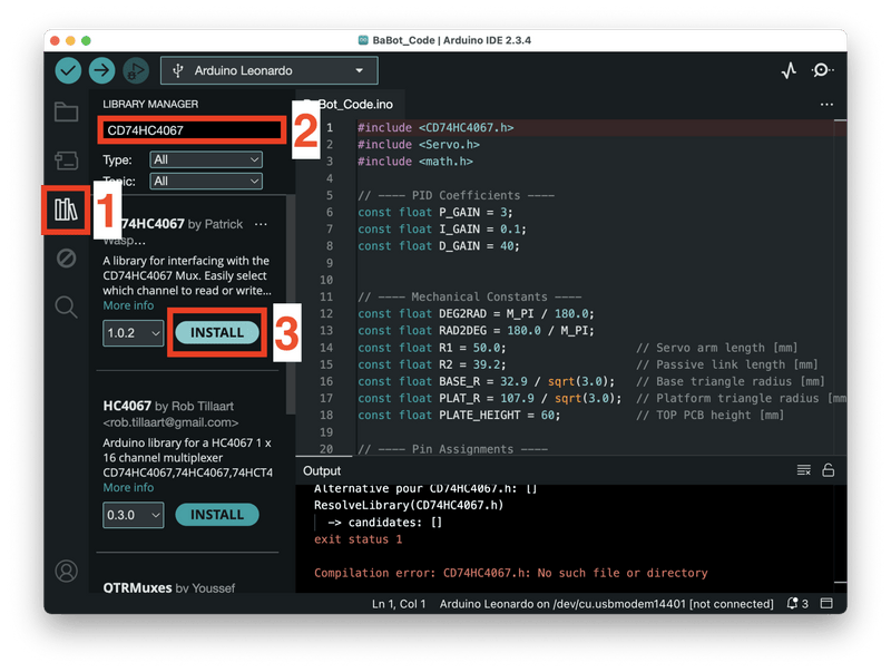 Re-upload the firmware